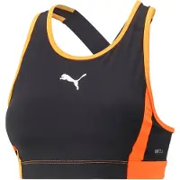 Puma pour femme. 65831201 Individualblaze Soutien-gorge de sport à col montant Noir (S), Orange, Multisport, Polister recyclé, Durable