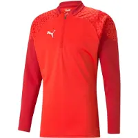Puma Hommes, Pull-over, teamCUP Training 1/4 Zip Top, Rouge, (3XL)