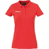 Kempa Womens Ladies Short Sleeve Polo Shirt Top Sports Training Handball Red XS