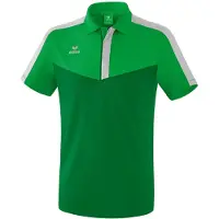 Erima Squad Polo Hommes - Fern Green / Emeraude / Silver Grey | Taille: S