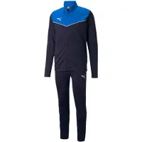 Puma Hommes, Vestes de survêtement, individualRISE Pantalon de survêtement-657534 (S), Bleu, S