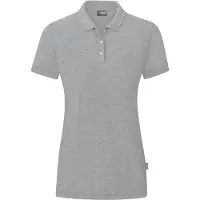 Jako Organic Polo Femme - Plaid gris clair