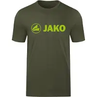 Jako T-shirt Promo Enfants - Kaki / Vert fluo