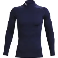 Under Armour Cg Armour Comp Mock Long Sleeve T-shirt Bleu S / Regular Homme