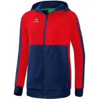 Erima Veste d'entraînement Six Wings avec capuche New Navy/rouge - 38