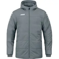 Jako Team Veste de coach avec capuche homme gris pierre XL