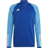 Adidas Hommes, T-shirt de sport, Tiro 23 Competition 1/4-Zip Haut d'entraînement Hommes (S), Bleu, S