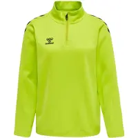 Hummel Sweat de sport jaune fluo / noir