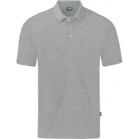 Jako Organic Polo Stretch Hommes - Gris clair chiné