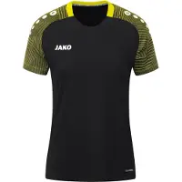 Jako T-shirt femme Performance, Couleur:noir/soft yellow, Taille:40