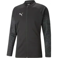 Puma Vestes d’entraînement 'Team Cup' gris foncé / noir / blanc