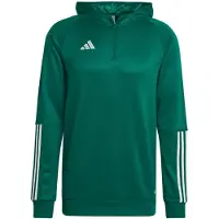 Adidas Hommes, Pull-over, Tiro 23 1/4 Zip Sweat à capuche Homme, Vert, (XL)