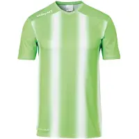 Uhlsport Stripe 2.0 Short Sleeve T-shirt Vert 11-12 Years Garçon