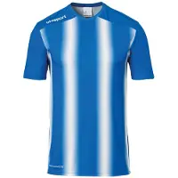 Uhlsport Stripe 2.0 Short Sleeve T-shirt Bleu 6-7 Years Garçon