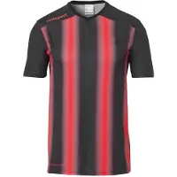 Uhlsport Stripe 2.0 Maillot manches courtes enfants - Noir / Rouge