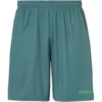 Uhlsport Center Basic Short Enfants - Vert foncé / Vert fluo