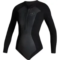 Mystic Sway Longarm Black Serie 2/2 Mm Woman Long Sleeve Front Zip Shorty Noir XS Femme