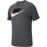 Nike T-Shirt 'Icon Futura' gris chiné / noir / blanc