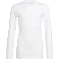 Adidas Garçons, T-shirt de sport, Techfit T-shirt à manches longues enfants (164), Blanc