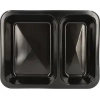 Starpak Plateaux pour micro-ondes - divisél, Contenant à usage unique, Noir