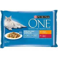 Purina One 8x 85g Sterilcat nourriture pour chat humide