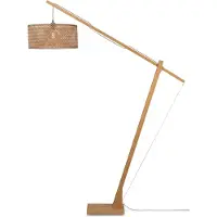 Good&Mojo - Lampadaire Java - Bambou - 175x50x207cm pour salon, chambre à coucher