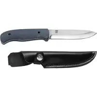 Ãyo Oyo Nordic Couteau de Chasse avec Étui en Cuir NY, couteau de chasse, gris