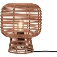 Good&Mojo - Lampe de table Tanami - Rotin - Ø27cm Lampe de table - Lampe de chevet, Salon, Chambre à coucher