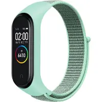 Cover-Discount Xiaomi Mi Band - Bracelet en nylon velcro turquoise (Nylon), Sangles de montre, Turquoise