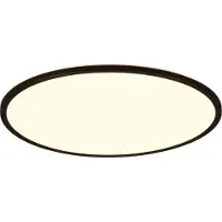 TRIO Plafonnier LED rond avec télécommande SCOTT noir et blanc 30 W, nuances de blanc, 3600 lm, plastique, dimensions : 3 x 50 x 50 cm, IP20,