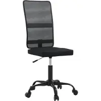 vidaXL Chaise de bureau noir filet