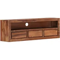 vidaXL Armoire TV 120x30x40 cm en bois massif d'acacia
