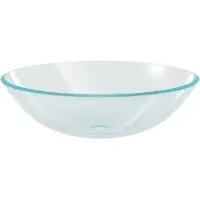 vidaXL WASHBAIN VERRE HARTE 42 cm Transparent