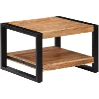 vidaXL Table basse 60x60x40 cm en bois massif d'acacia