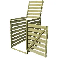 vidaXL Abri pour 1 tonne 240 L Bois imprégné