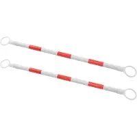 vidaXL Barre rétractable pour cônes 2 pcs Plastique 116-197 cm