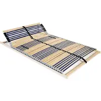 vidaXL Sommier à lattes avec 42 lattes 7 zones 100x200 cm