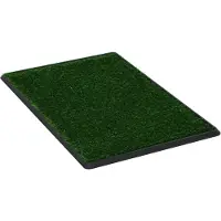 vidaXL Toilette pour animaux avec plateau et gazon artificiel Vert WC