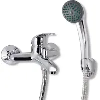 vidaXL Salle de bain Mitigeur de douche Set Chrome