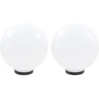 vidaXL Lampes de jardin LED 2 pcs. Sphérique 30 cm PMMA