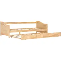 vidaXL Cadre de lit extensible sans matelas bois de pin 90x200 cm