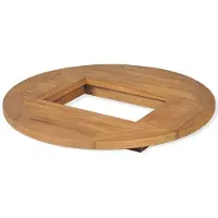 vidaXL Dessus de table de bière Teck 70 cm