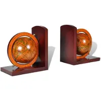 vidaXL Serre-livre Globe 2 pcs