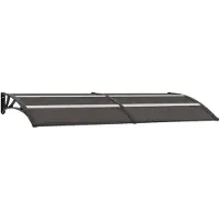 vidaXL Auvent noir 240x75 cm PC