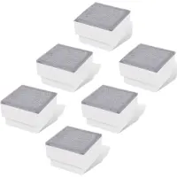vidaXL Spot LED encastré de sol extérieur 6 pcs 100x100x68 mm