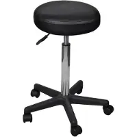 vidaXL Tabouret de bureau noir