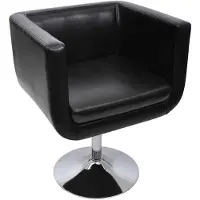 vidaXL Chaise de bar Noir Similicuir
