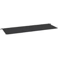 vidaXL Coussin pour banc de jardin Noir 150x50x4 cm Tissu Oxford