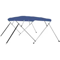 vidaXL 4-Bow Bimini Top bleu 243x210x137 cm