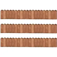 vidaXL Bordure de parterre 3 pcs. 120 cm Bois de pin imprégné